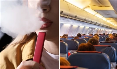 Puoi prendere vapori usa e getta su un aereo